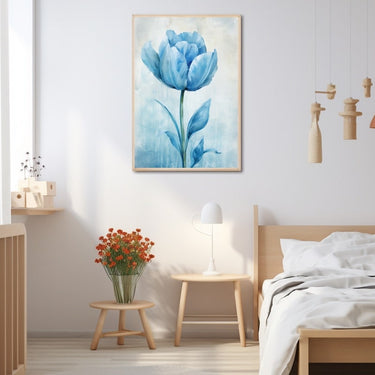 Tableau Tulipe Bleue